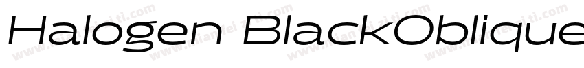 Halogen BlackOblique字体下载字体转换